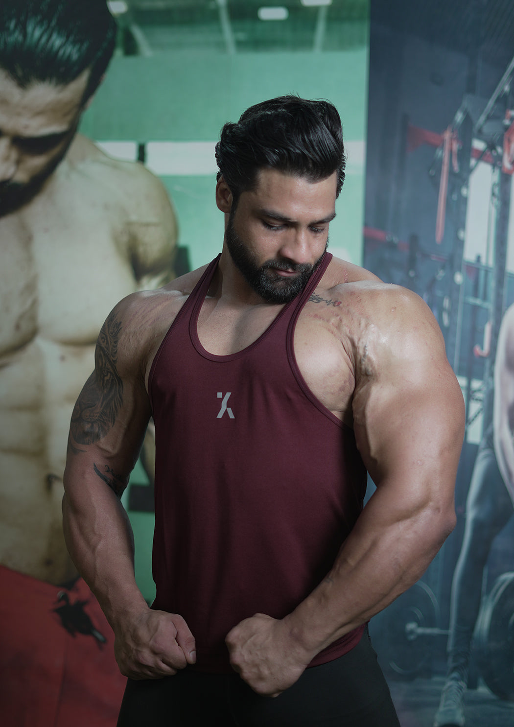 Men's Classic Maroon stringer Vest