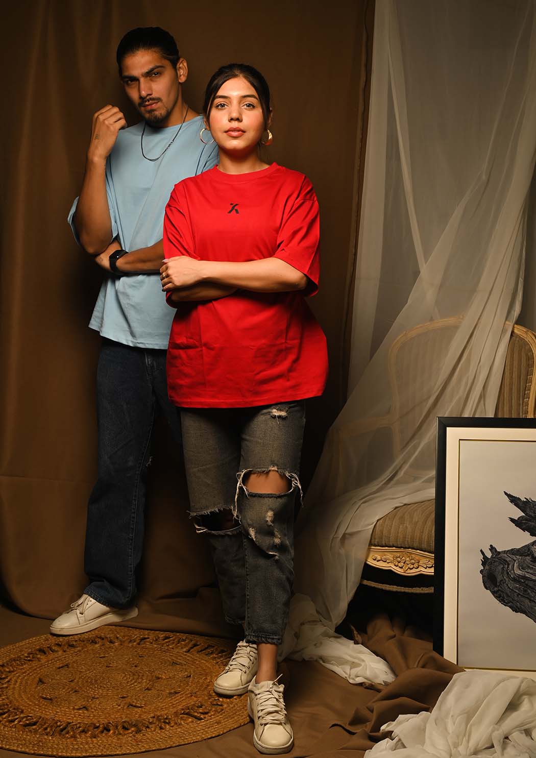 Makaveli & Cssml Ndsmd Cross Drop Shoulder T-shirt Combo