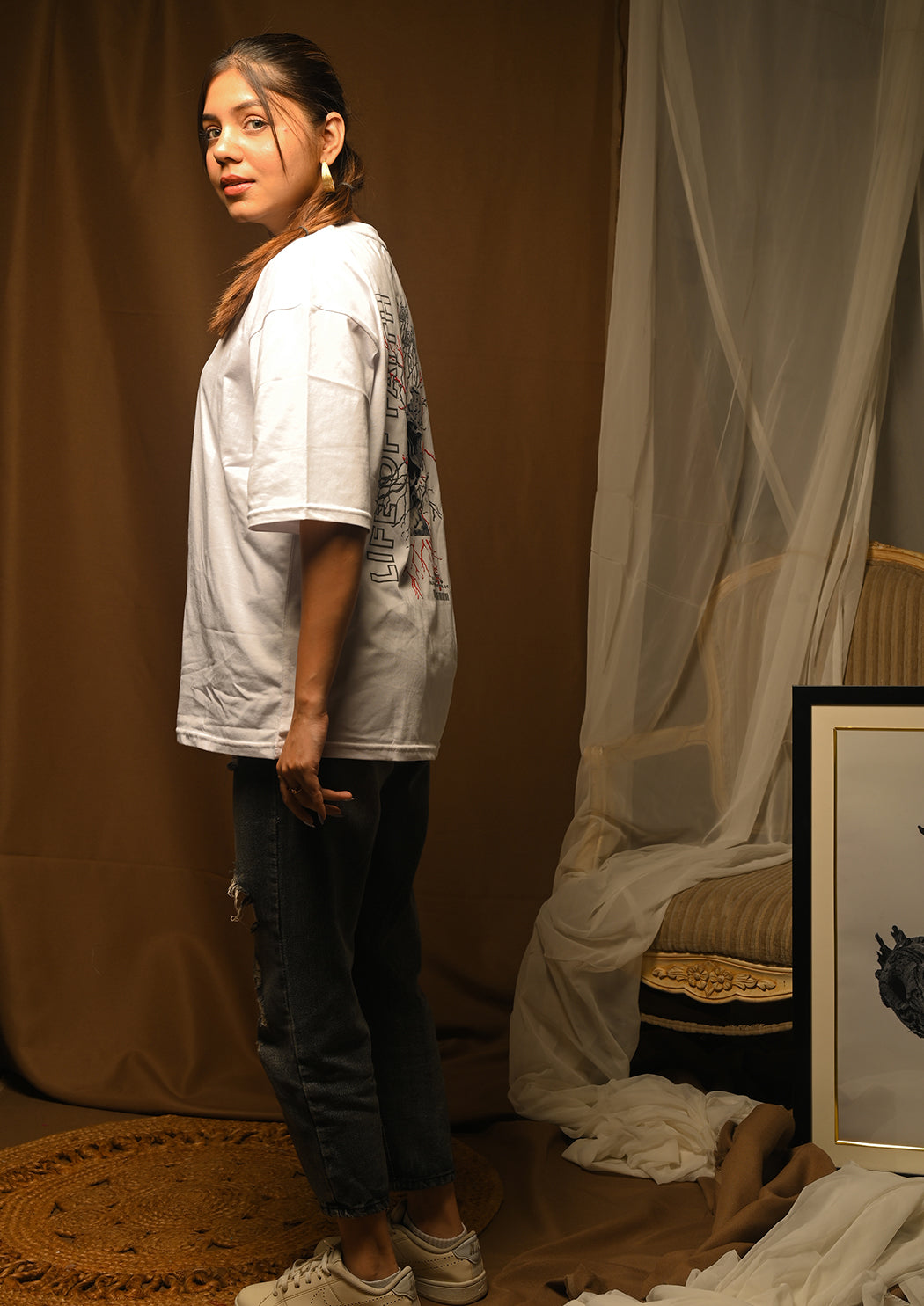 Women Life of Faith Drop Shoulder T-shirt