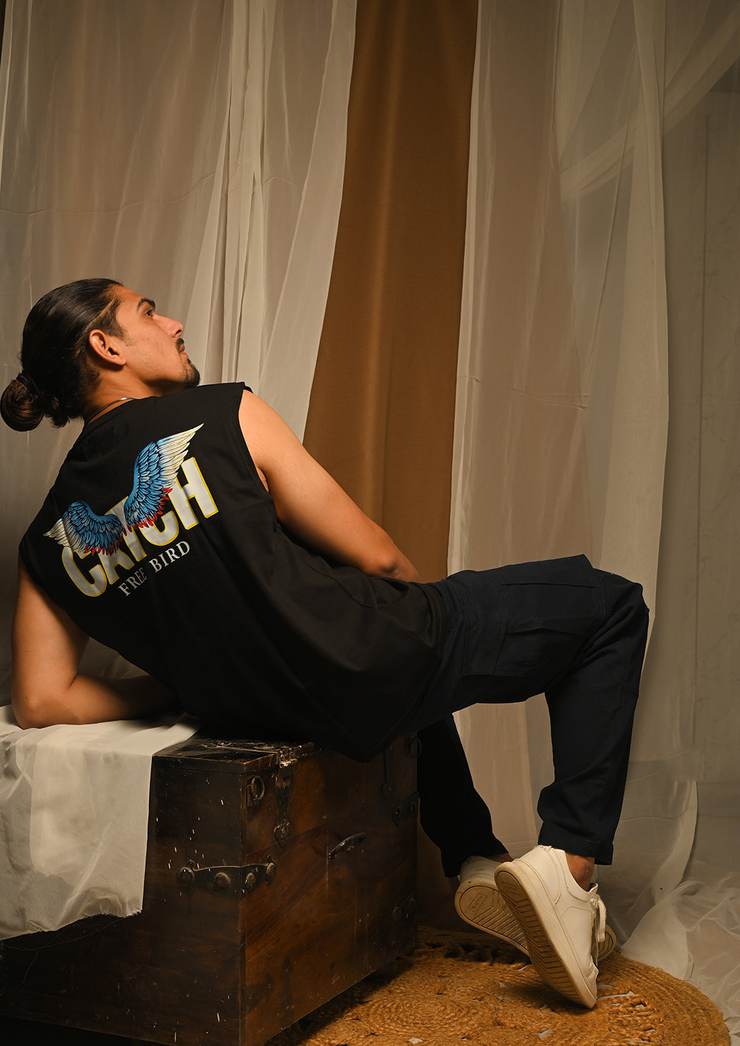 Catch Free Bird Cap Sleeves T-shirt (100% Cotton)