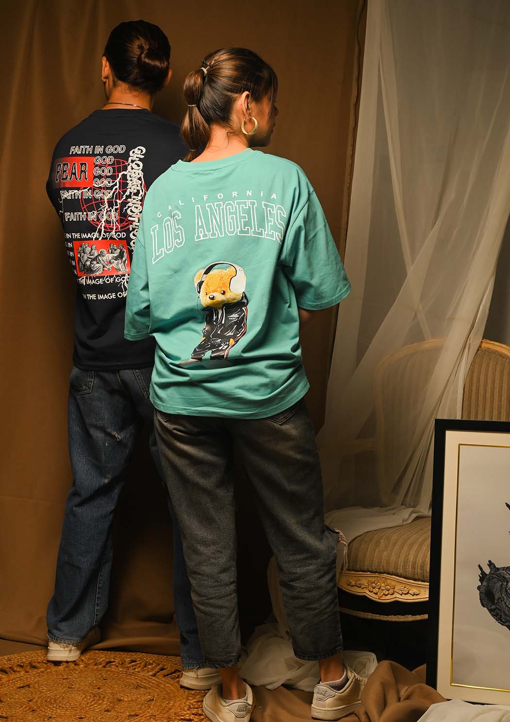 Fear & Los Angeles Drop Shoulder T-shirt Combo