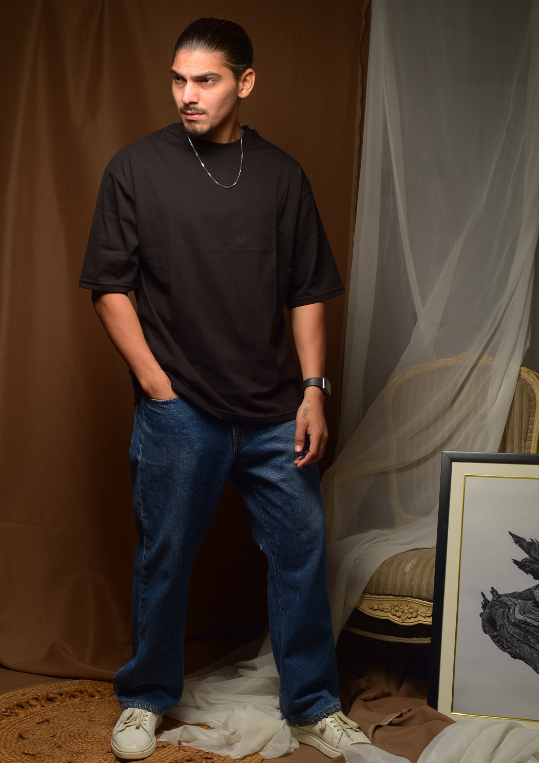 Men Life of Faith Drop Shoulder T-shirt