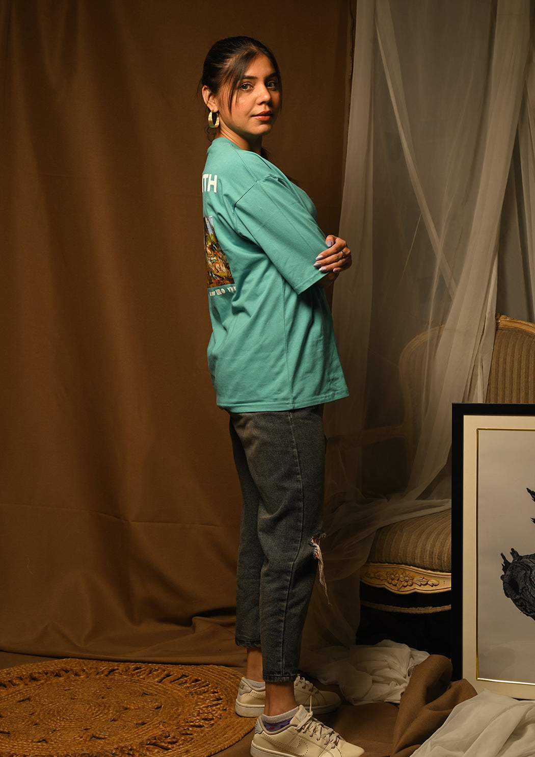 Women Life Of Faith Printed Drop Shoulder T-shirt