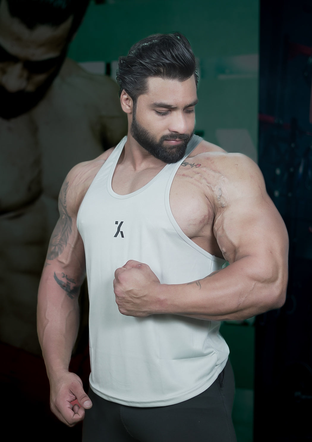 Men's Classic Light Grey stringer Vest