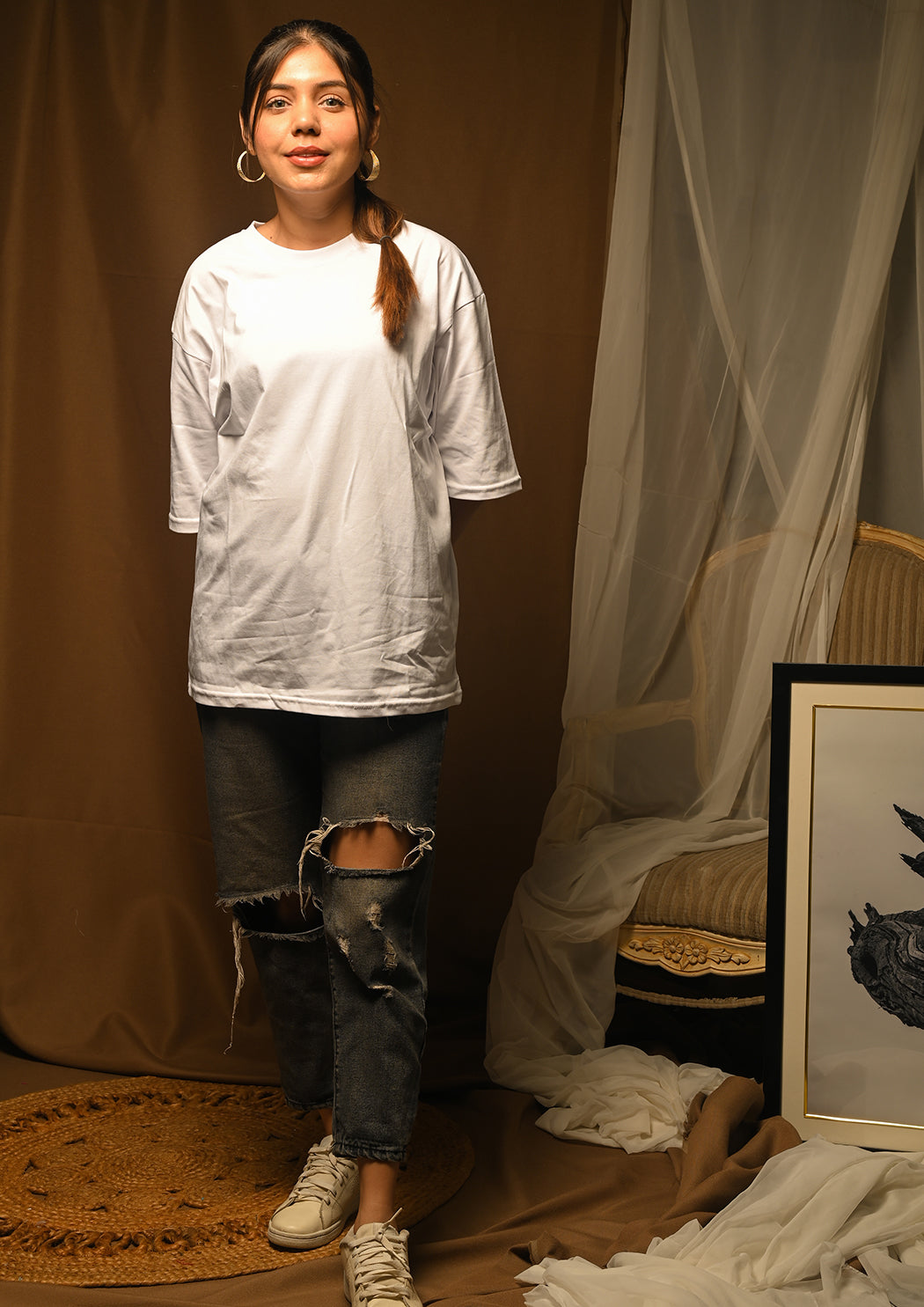 Women Life of Faith Drop Shoulder T-shirt