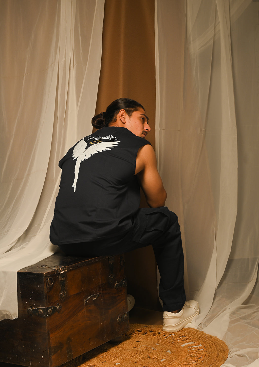 Paradise Cap Sleeves T-shirt (100% Cotton)