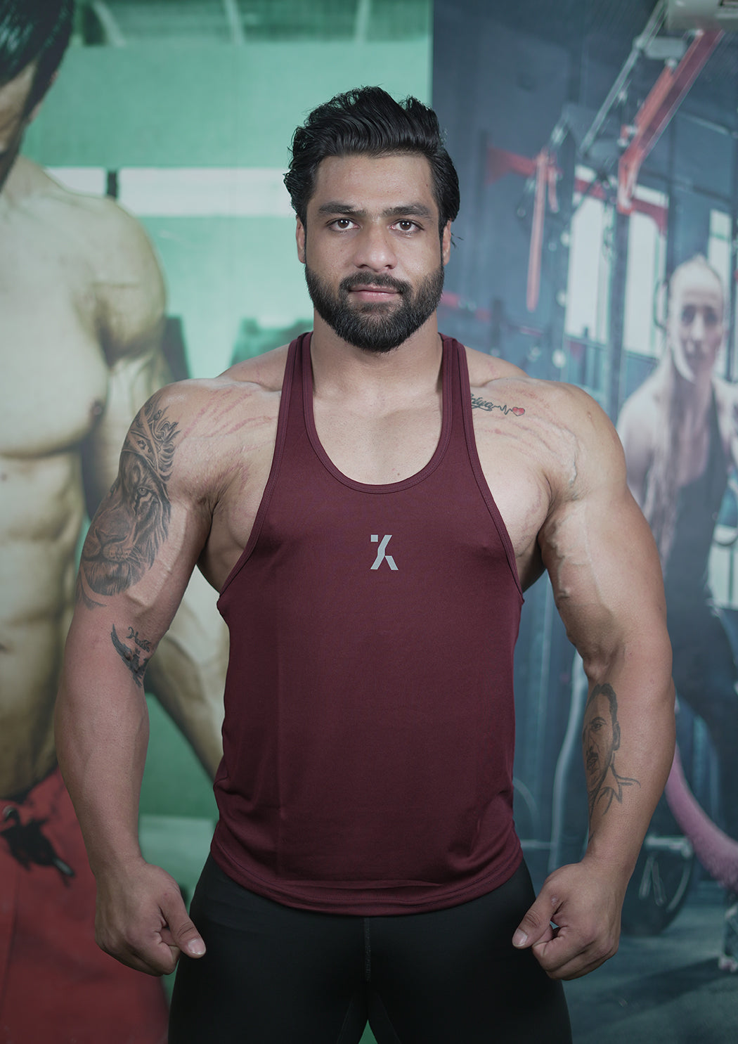 Men's Classic Maroon stringer Vest