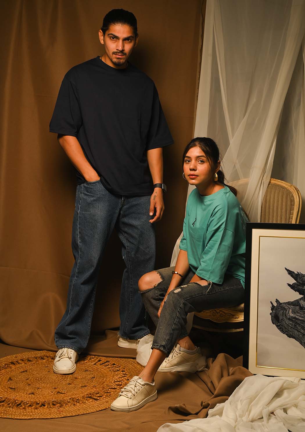 Fear & Los Angeles Drop Shoulder T-shirt Combo