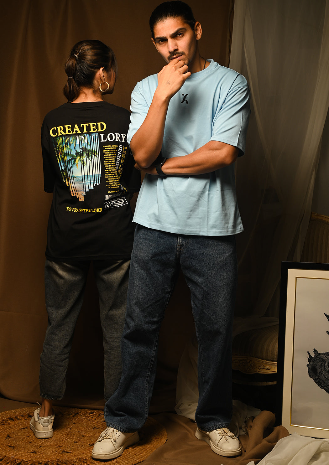 Bastard & Created Glory Drop Shoulder T-shirt Combo