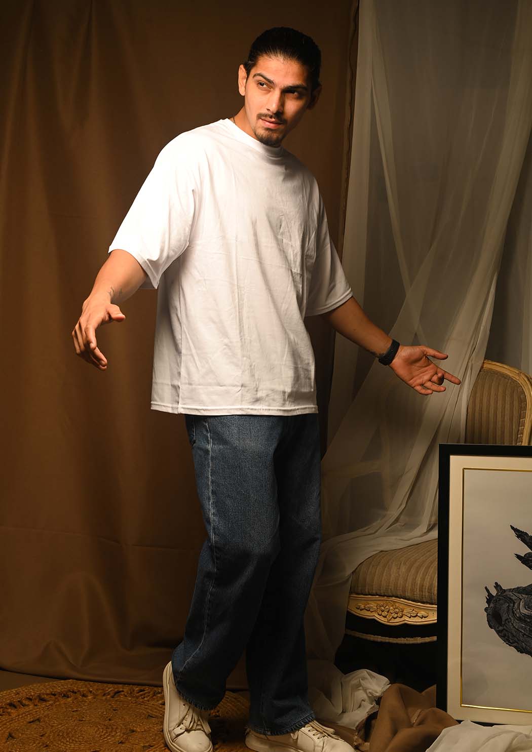 Faith & Talk To my hand Drop Shoulder T-shirt Combo