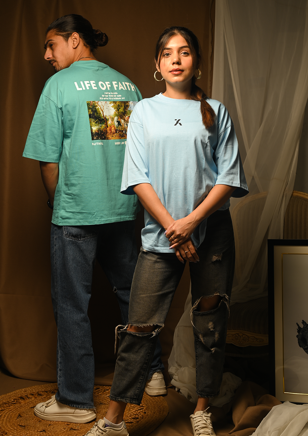 Bastard & Life of Faith Drop Shoulder T-shirt Combo