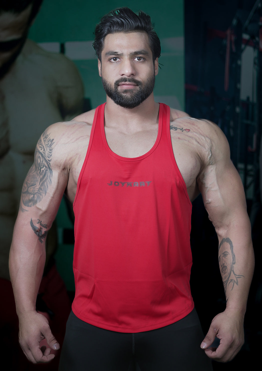 Men's Red Premium Stringer Vest