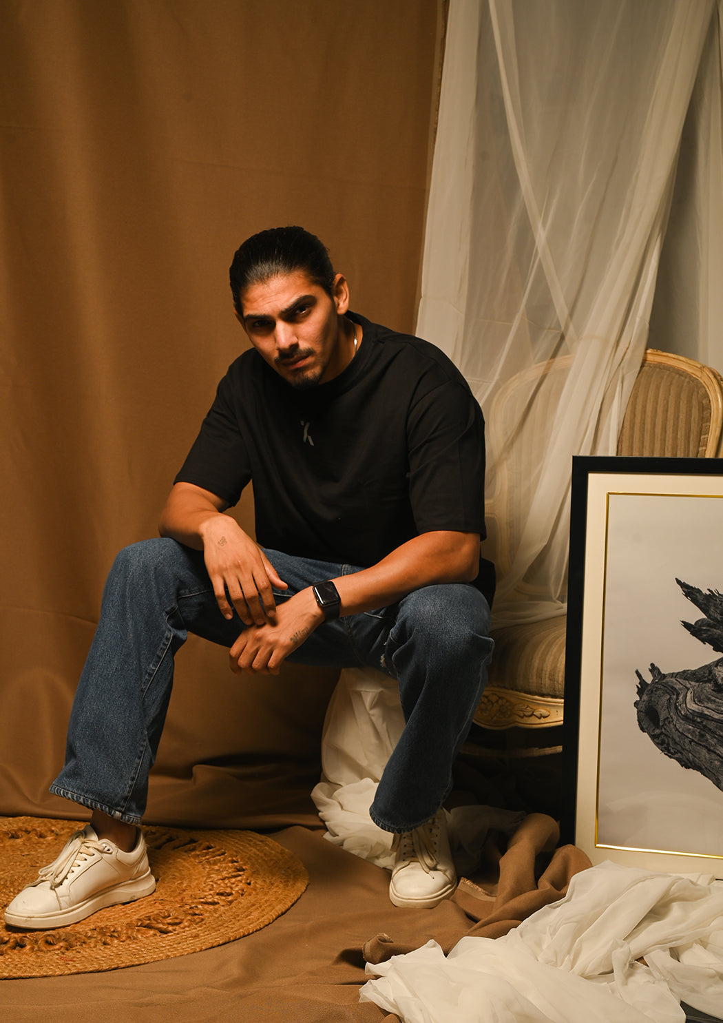 power of peace & Cssml Ndsmd Cross Drop Shoulder T-shirt Combo