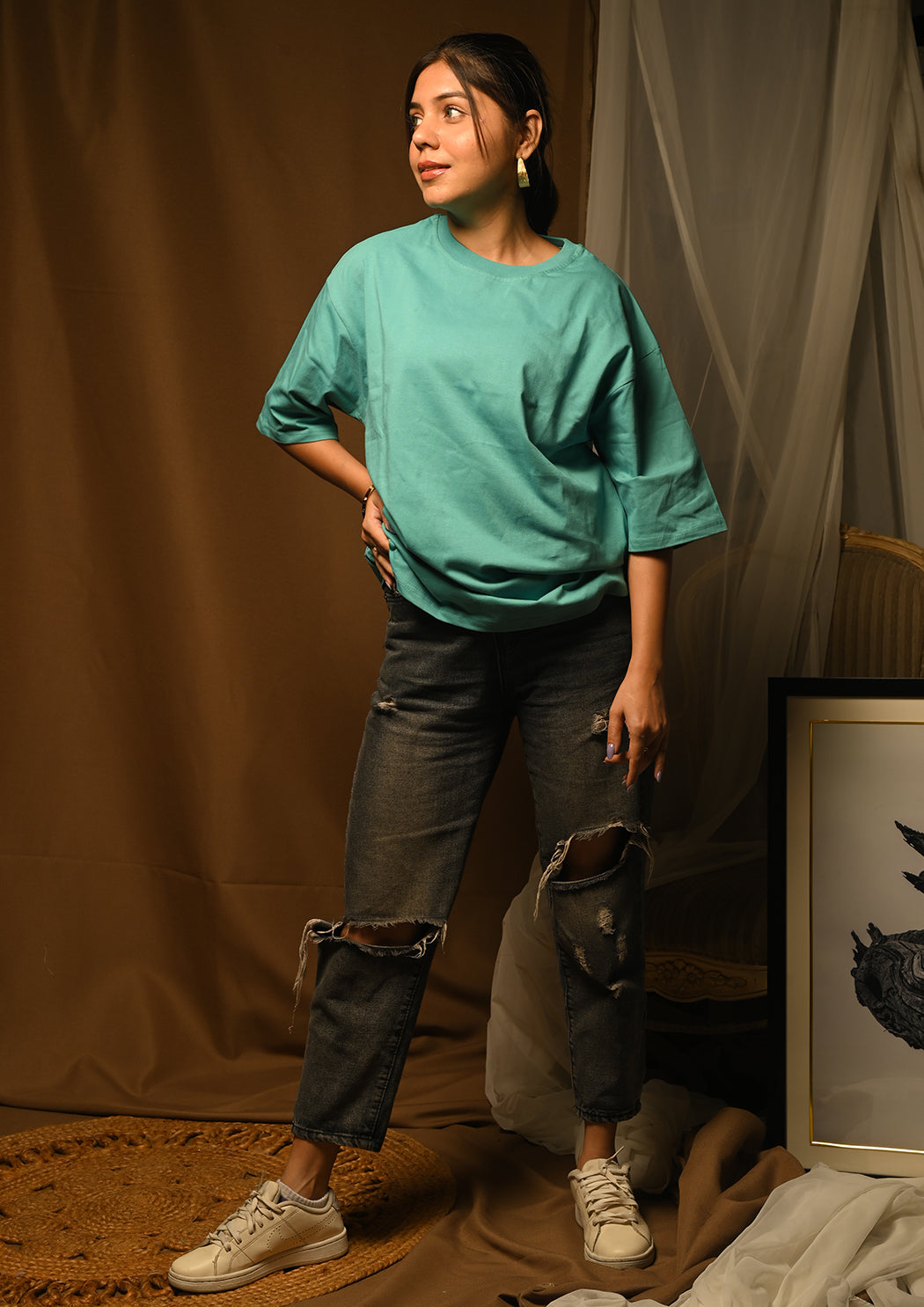 Women Life Of Faith Printed Drop Shoulder T-shirt