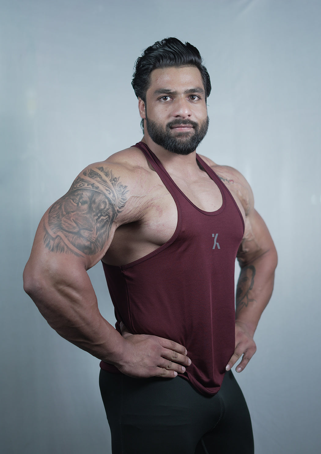 Men's Classic Maroon stringer Vest