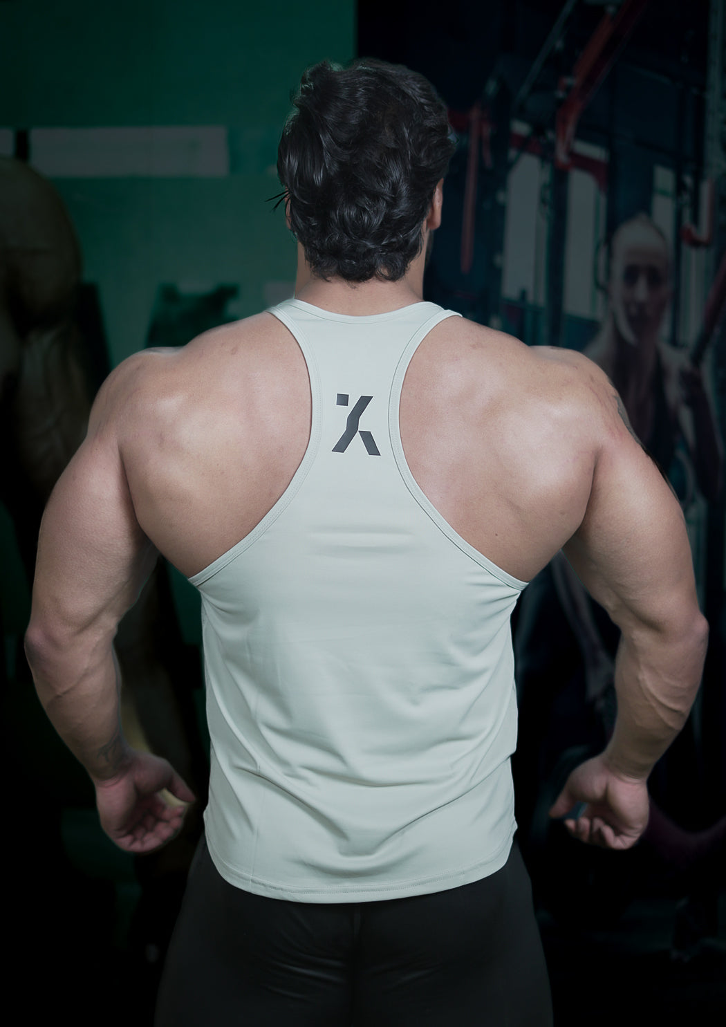 Men's Light Grey Premium Stringer Vest