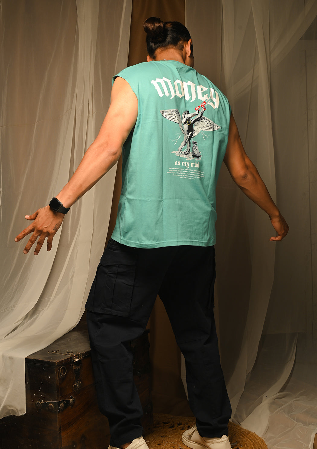 Money Cap Sleeves T-shirt (100% Cotton)