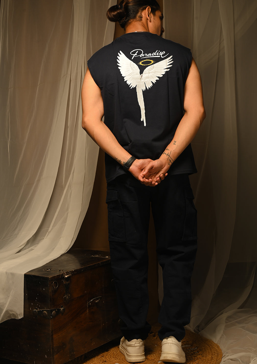 Paradise Cap Sleeves T-shirt (100% Cotton)