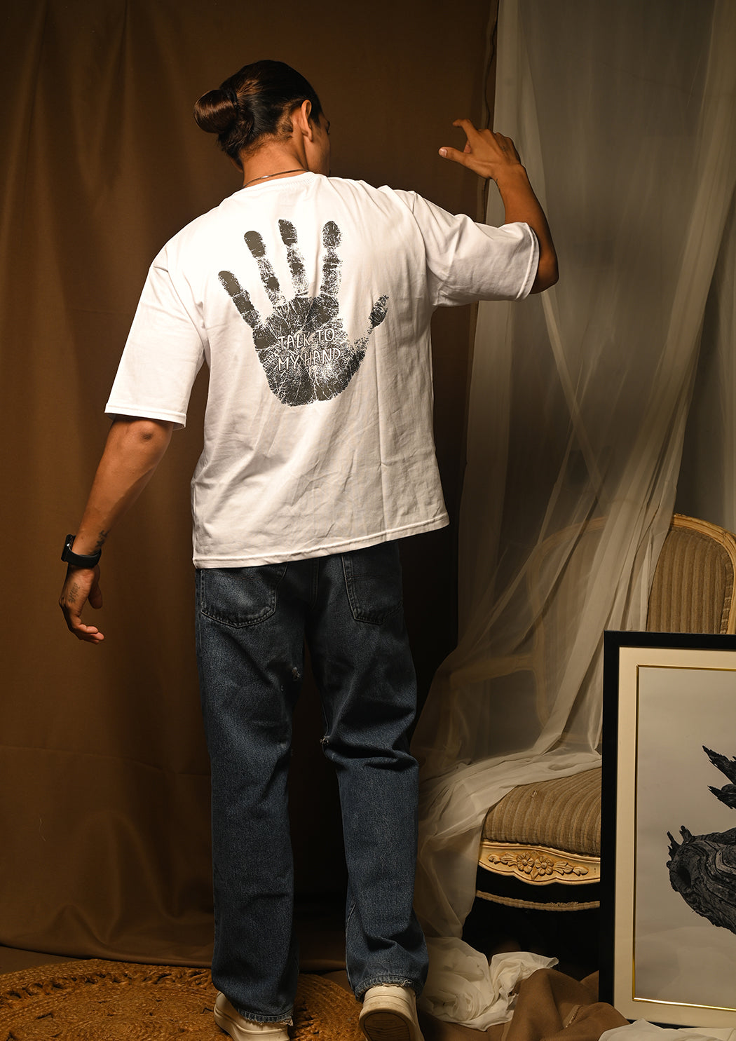 Talk To My Hand Drop Shoulder T-shirt