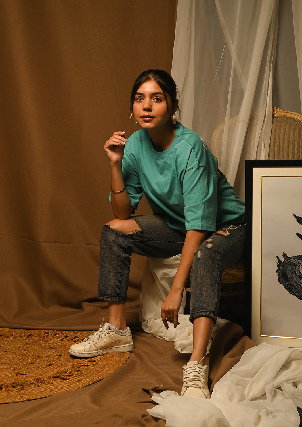 Women Life Of Faith Printed Drop Shoulder T-shirt