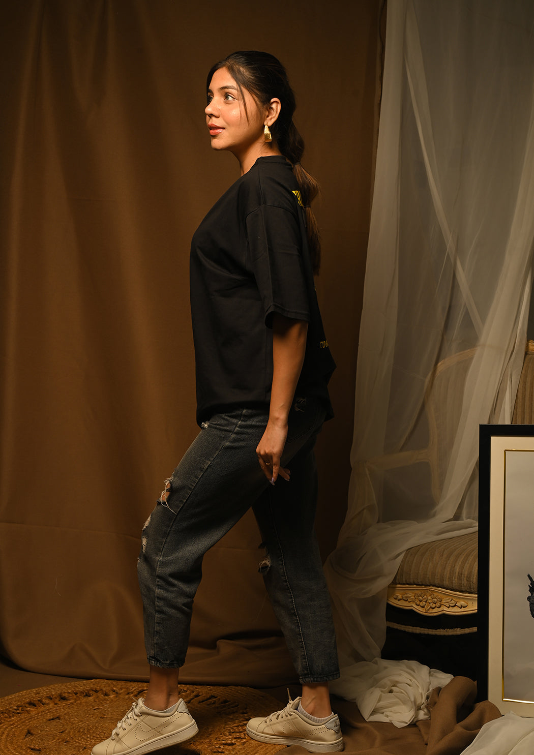 Women Created Glory Drop Shoulder T-shirt