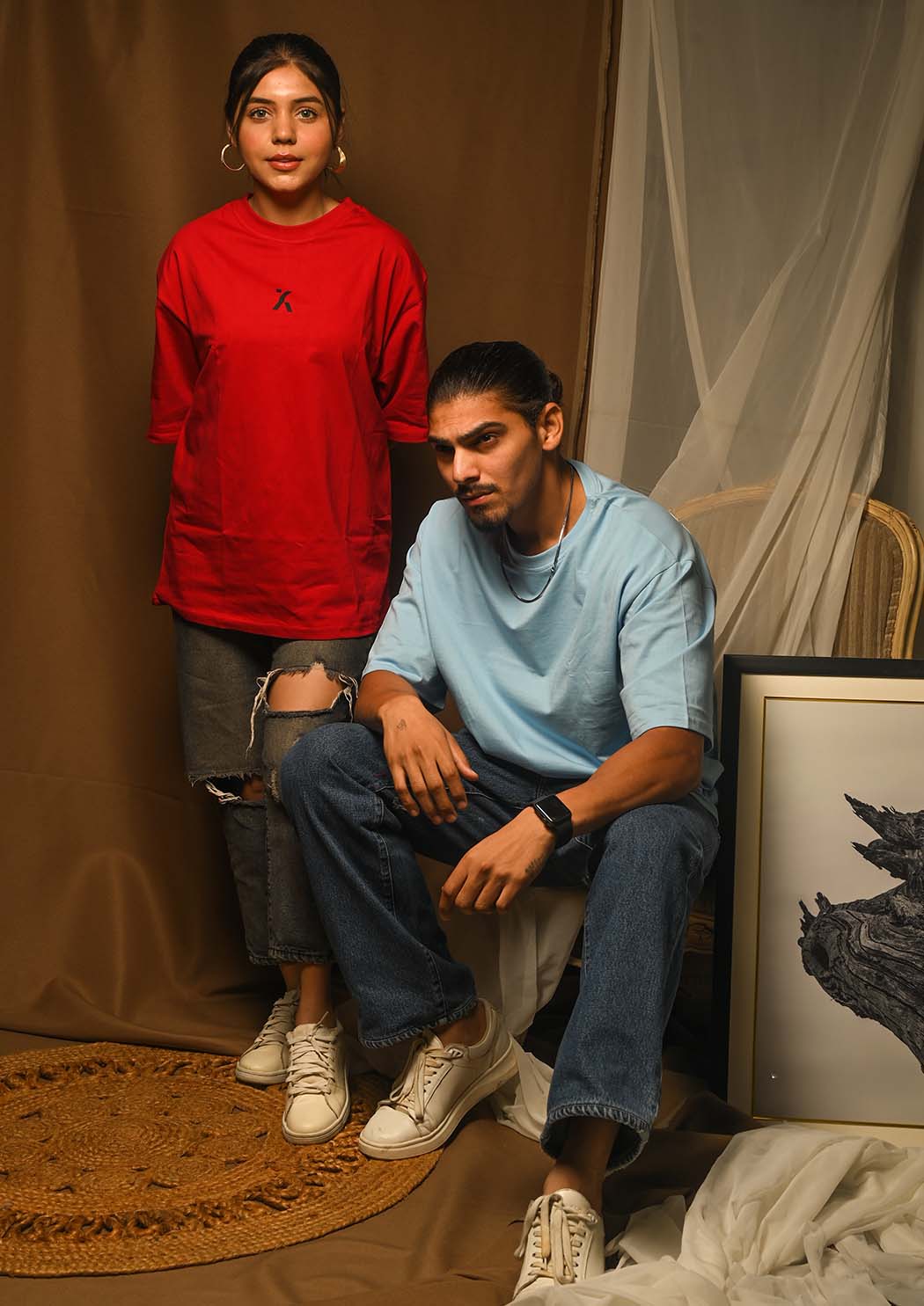 Makaveli & Cssml Ndsmd Cross Drop Shoulder T-shirt Combo