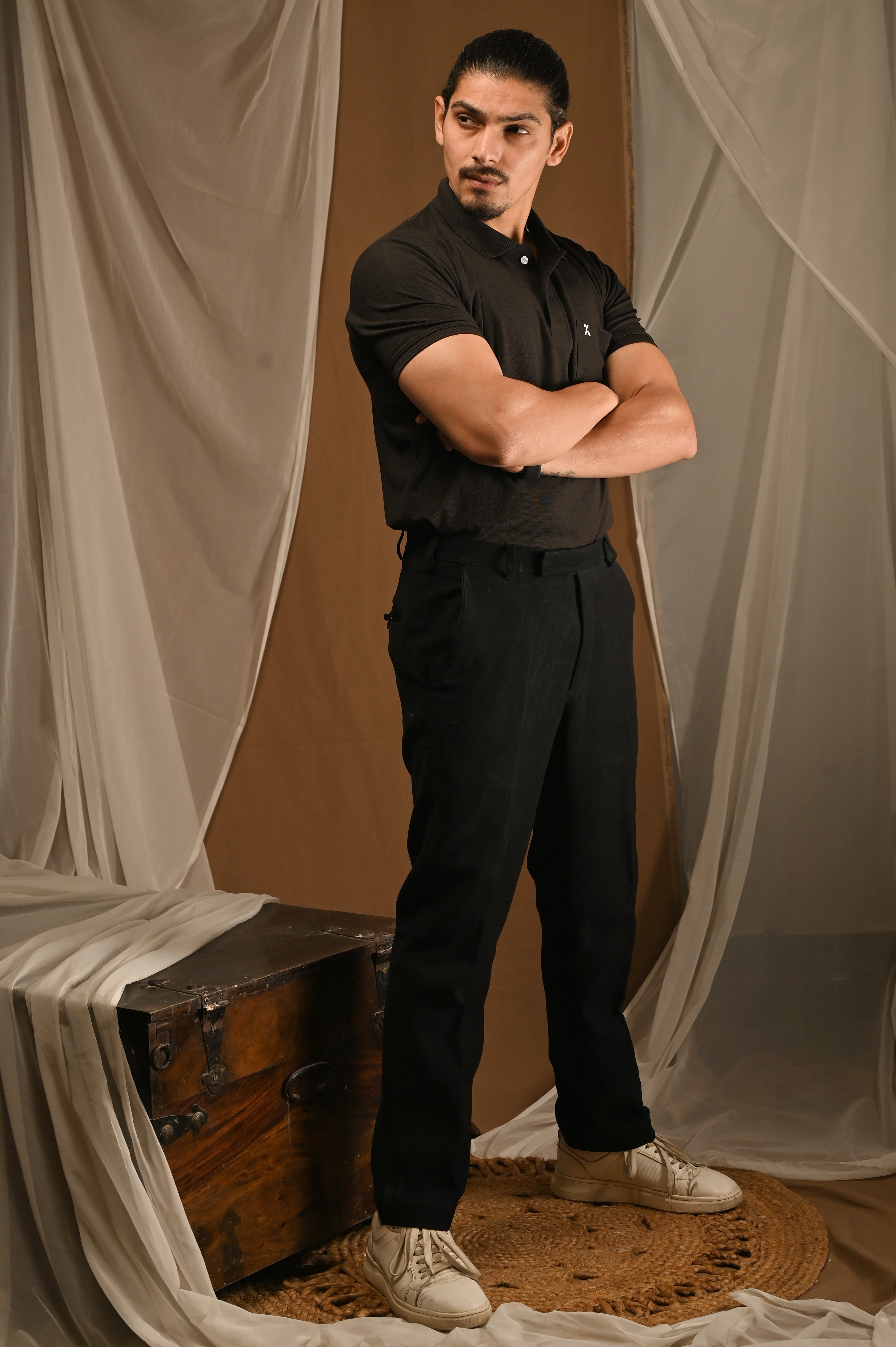 Polo T-shirt with Pocket Combo (Green & Black)