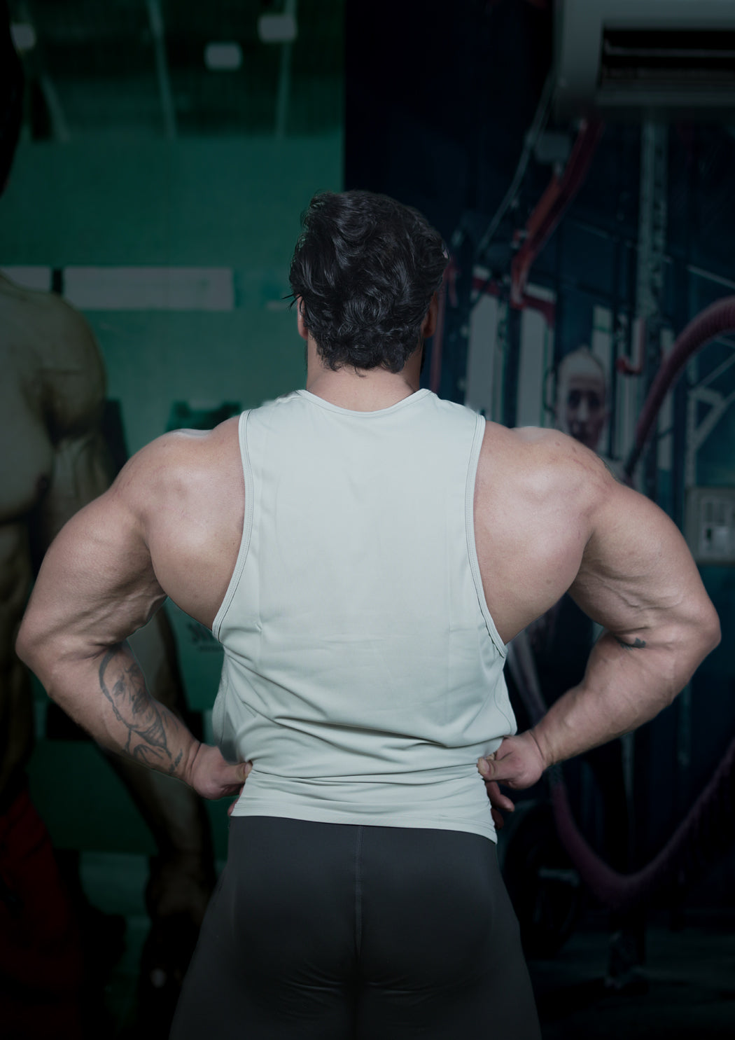 Men premium light grey Tank Vest