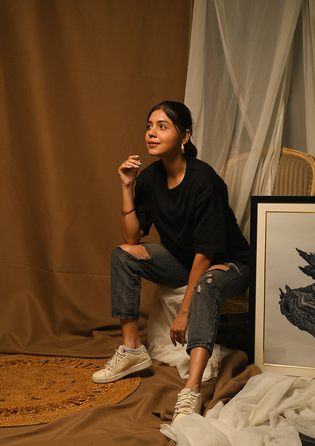 Women Created Glory Drop Shoulder T-shirt