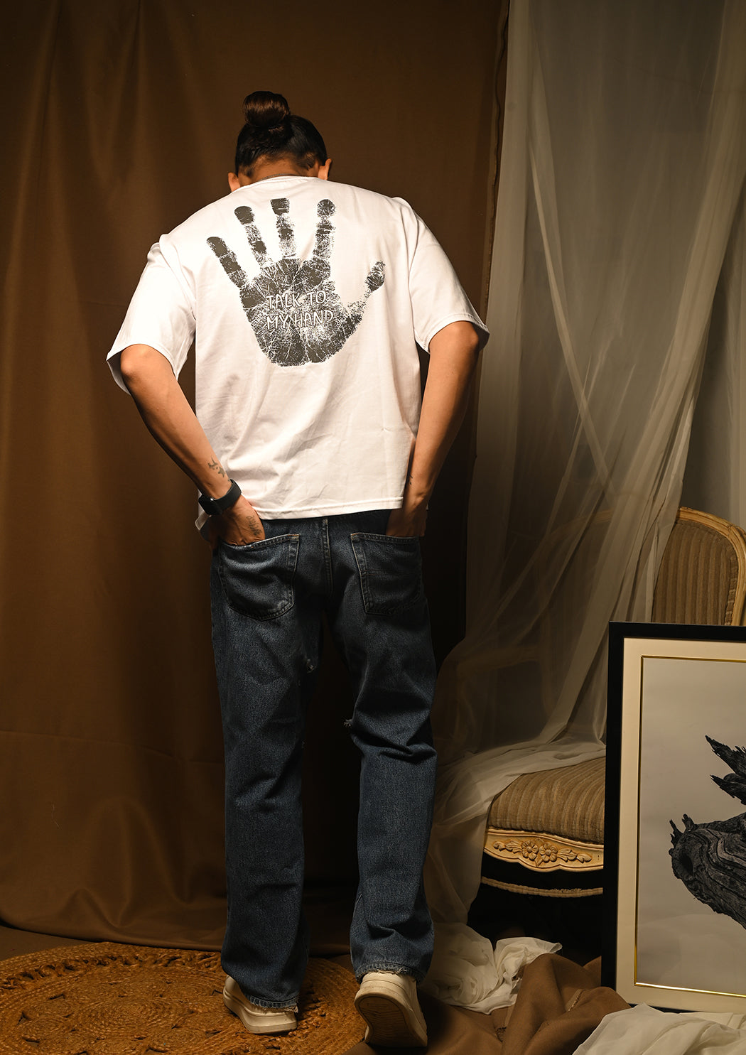 Talk To My Hand Drop Shoulder T-shirt