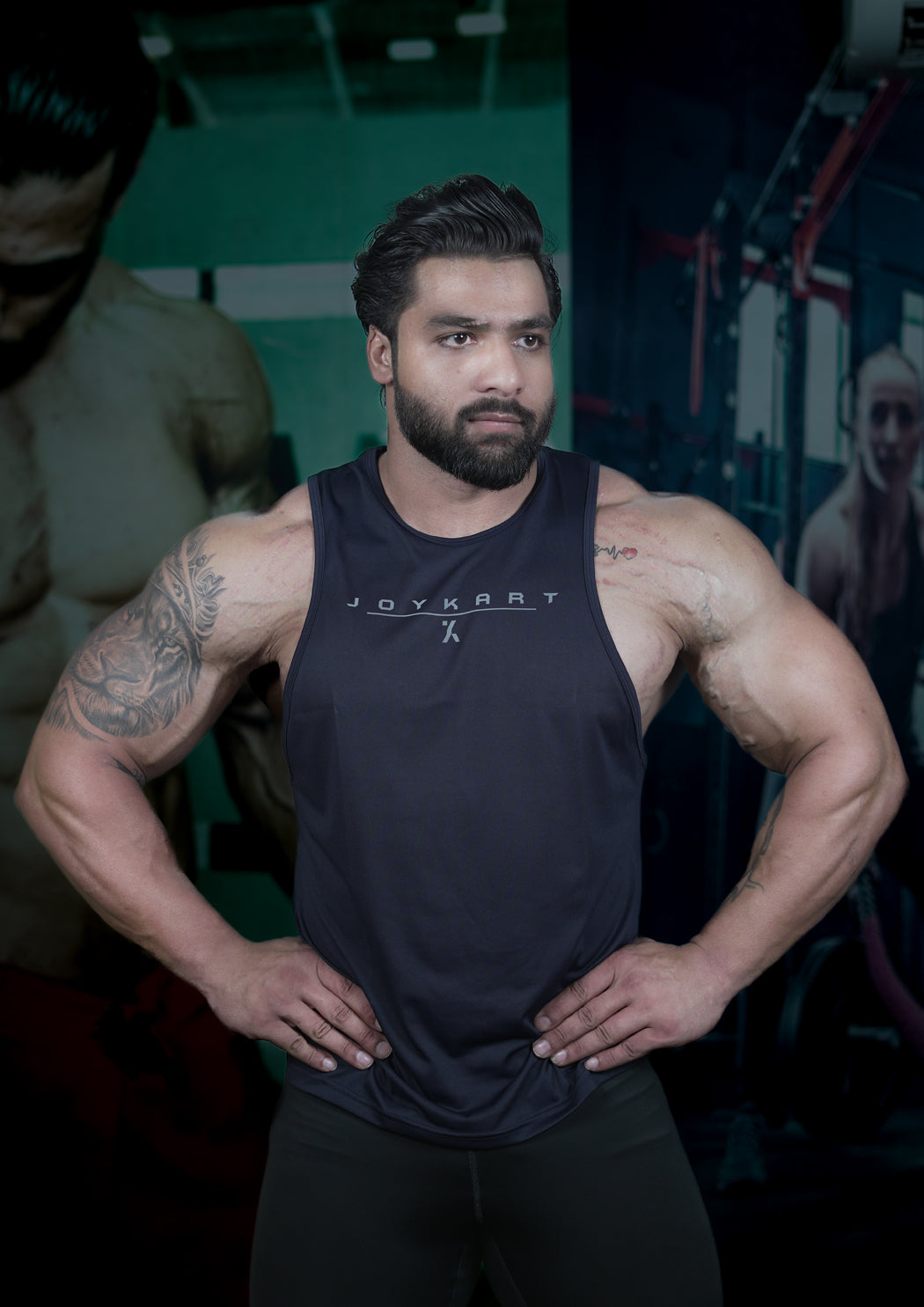 Men premium Dark Blue Tank Vest