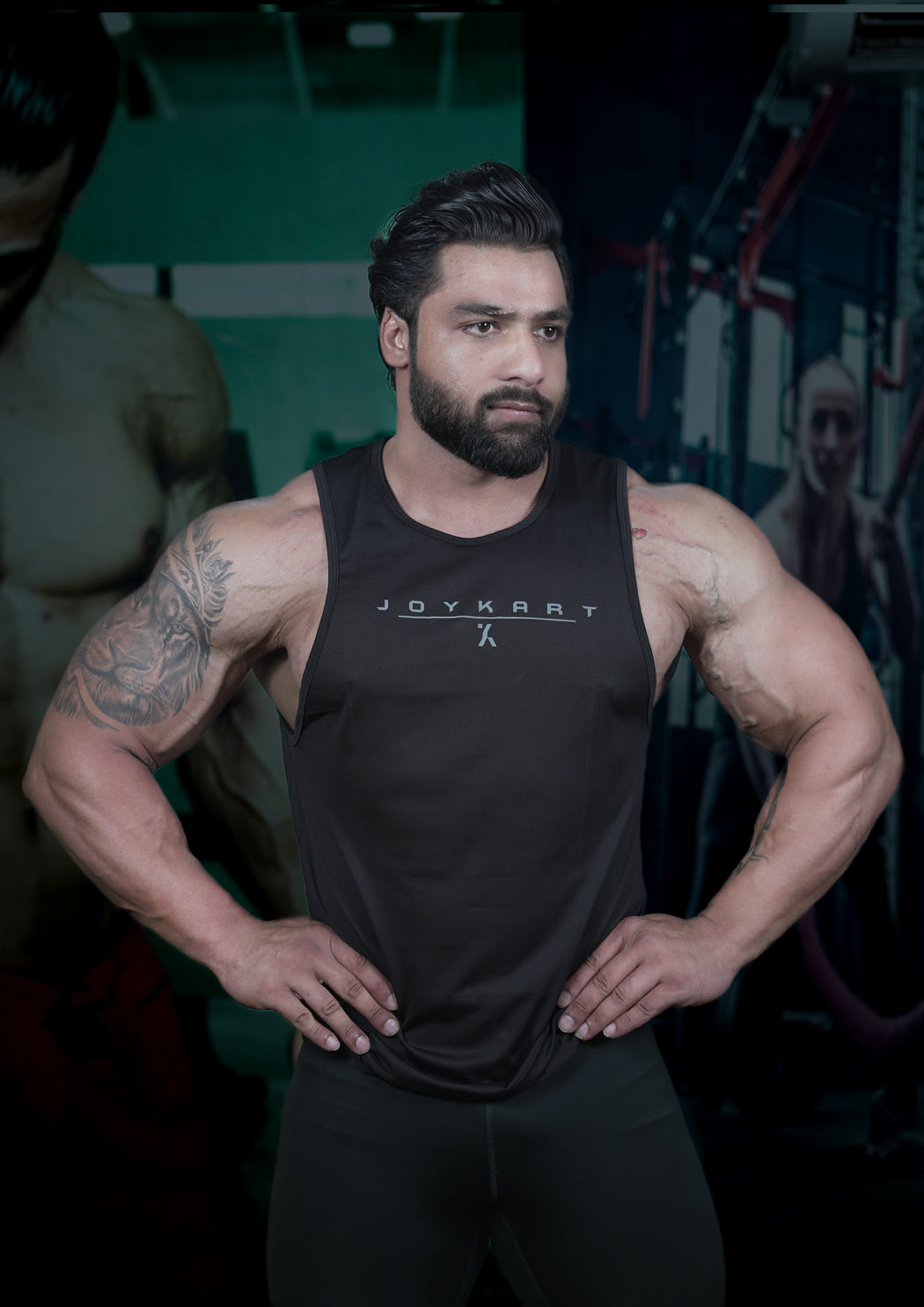 Men premium Black Tank Vest