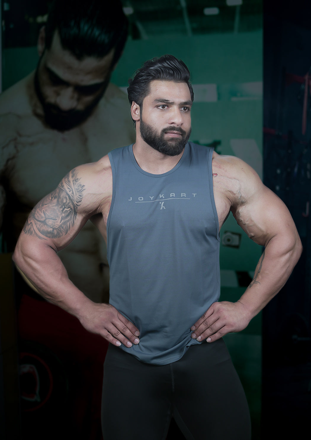 Men premium Dark Grey Tank Vest