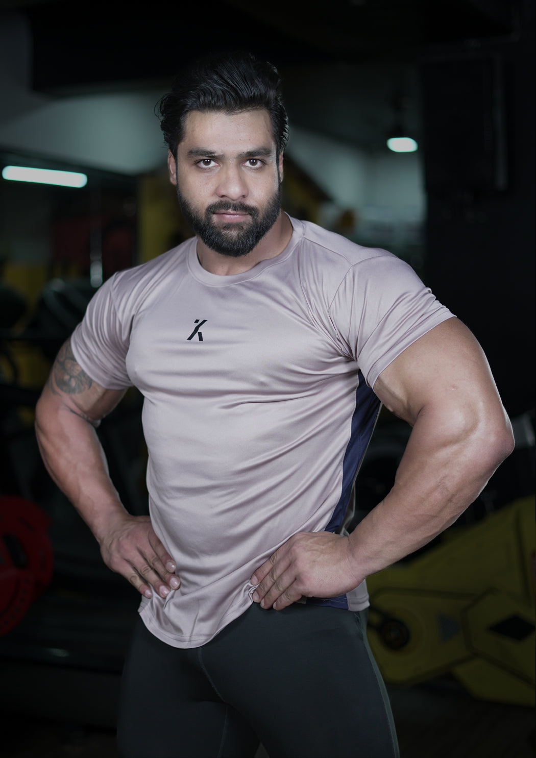 MEN DUAL TONE Pink T-SHIRT