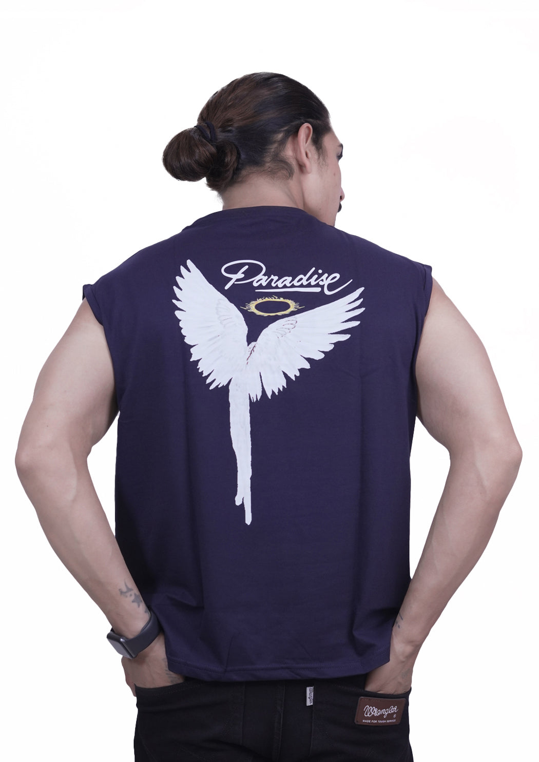 Men's Paradise Printed Cap Sleeves T-shirt