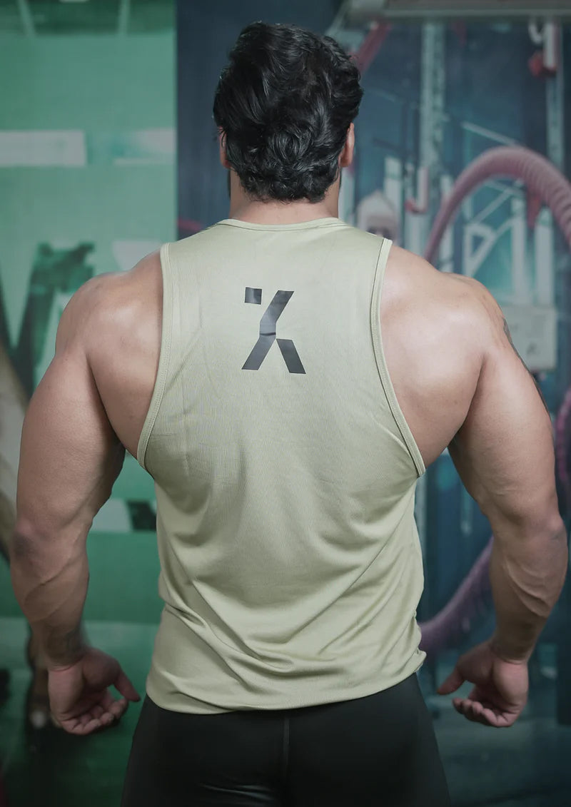 Men Classic Olive Tank Vest