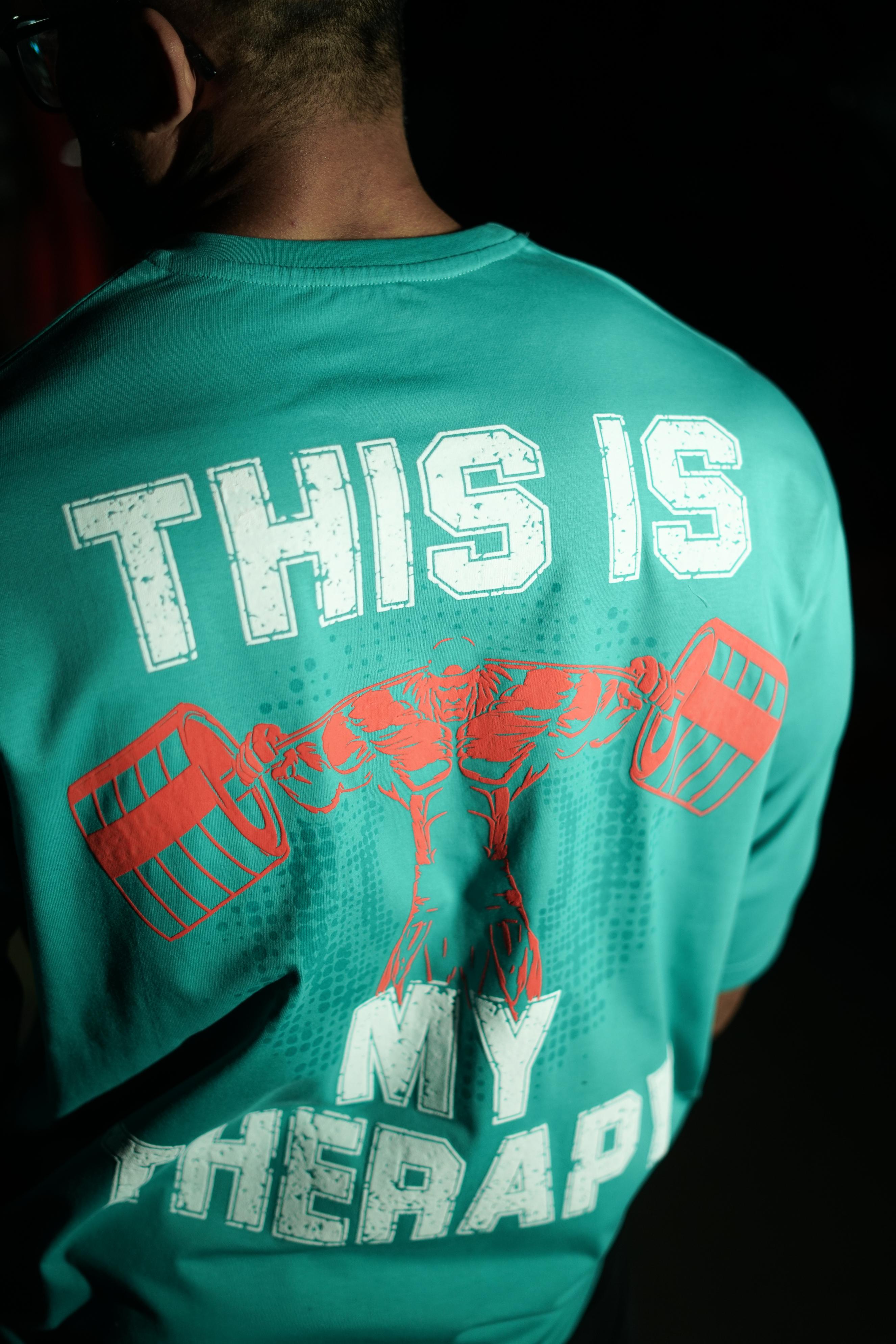 My Therapy Printed Drop Shoulder T-shirt