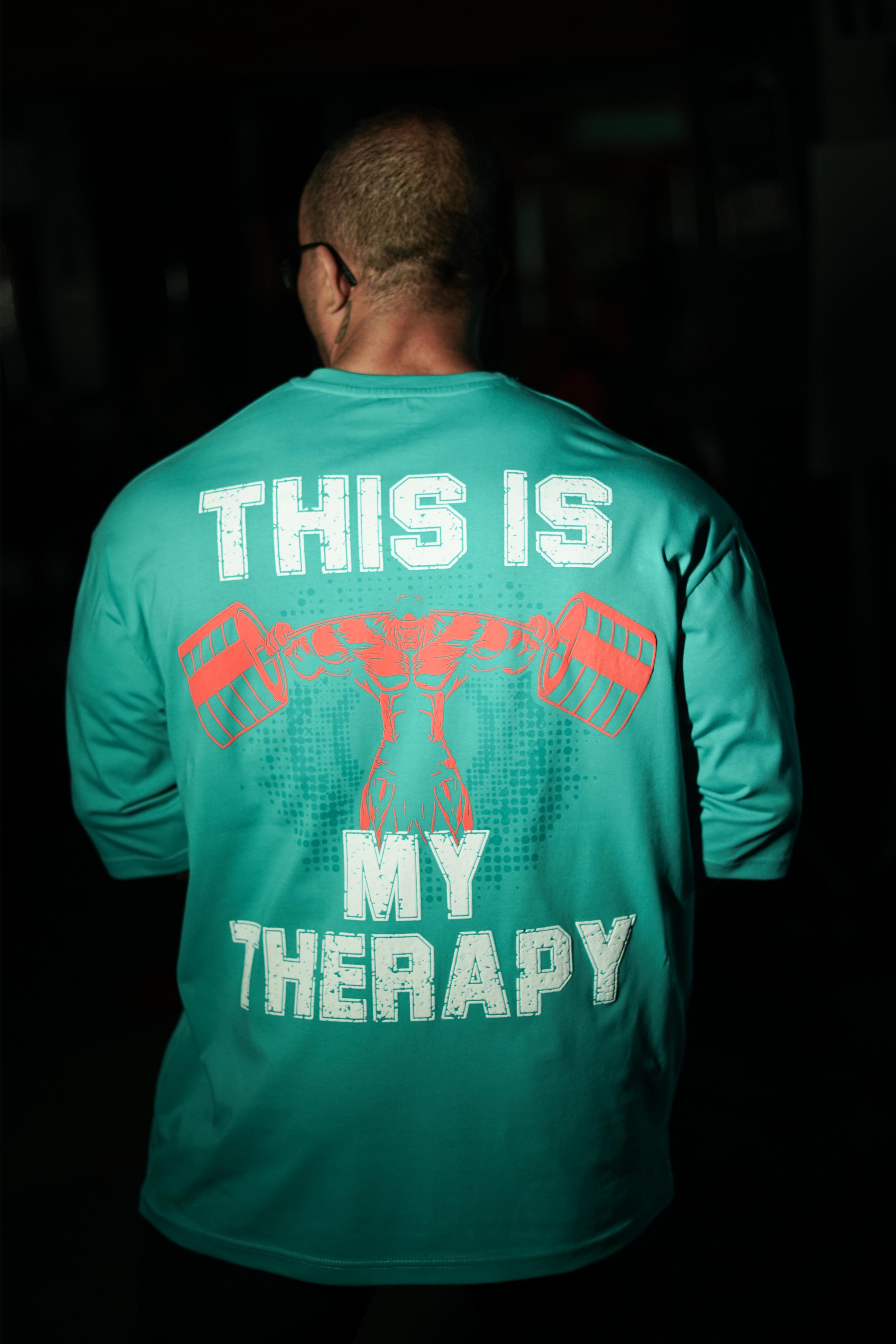 My Therapy Printed Drop Shoulder T-shirt