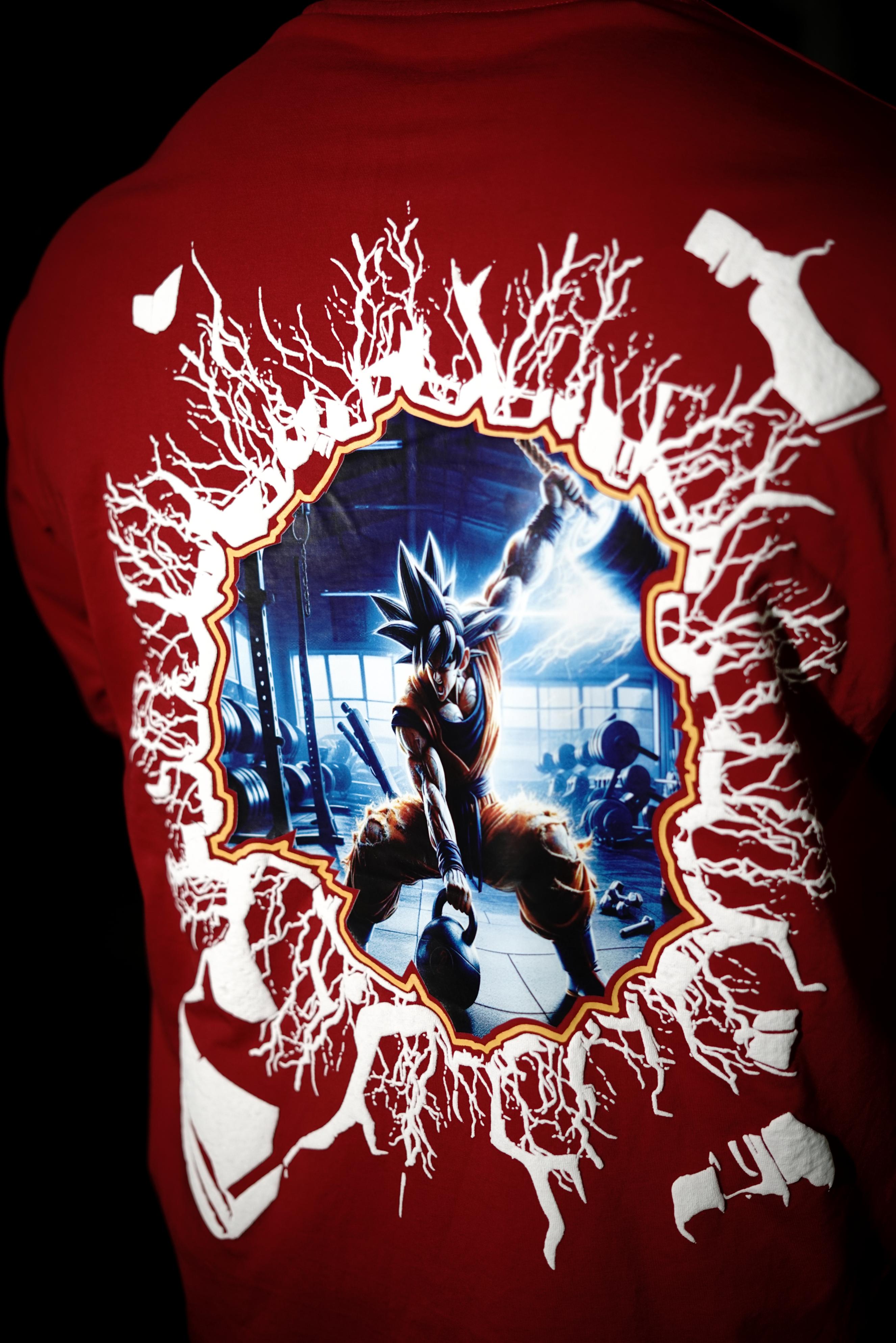 Anime Printed Drop Shoulder T-shirt