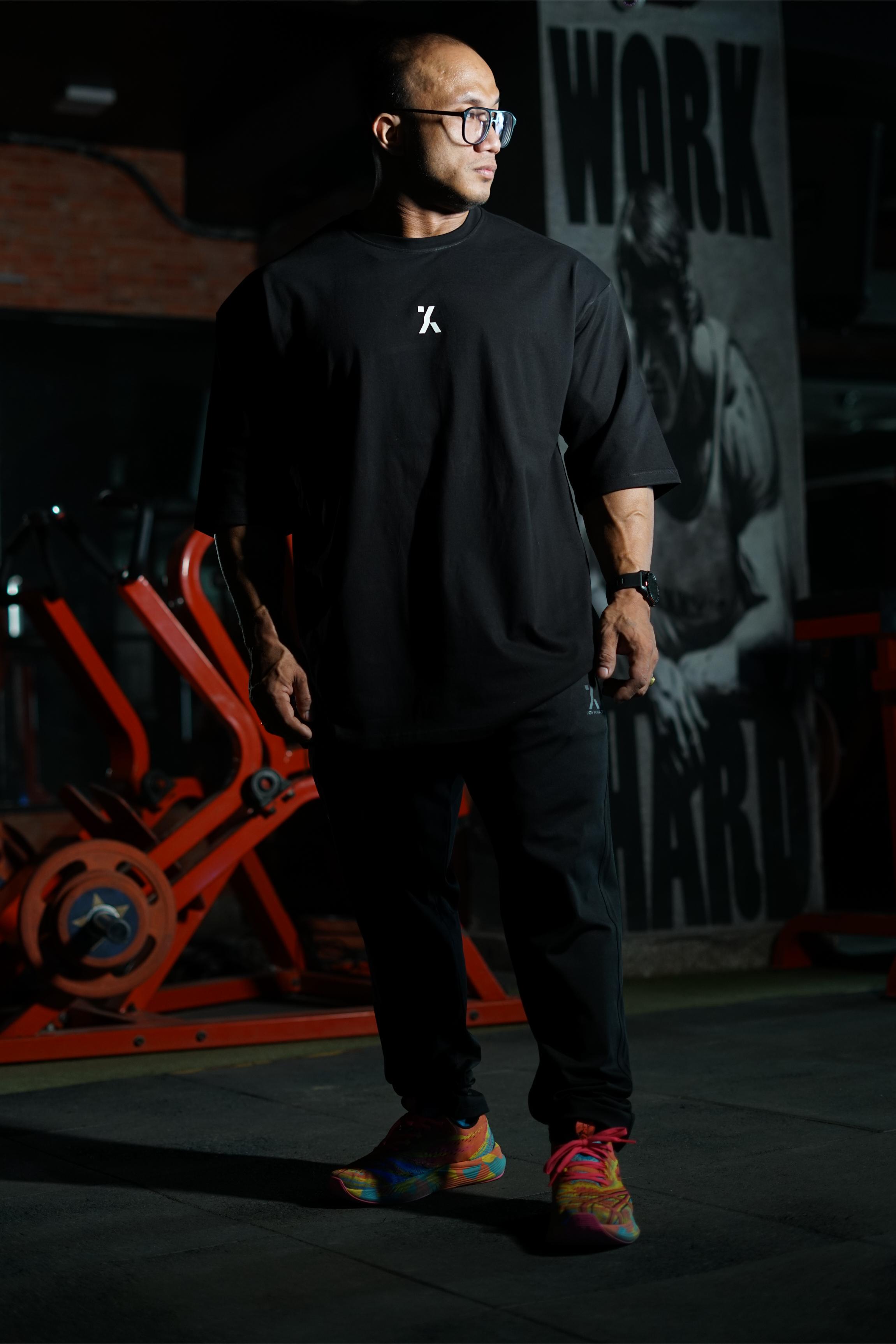 Don't worry printed Drop Shoulder T-shirt