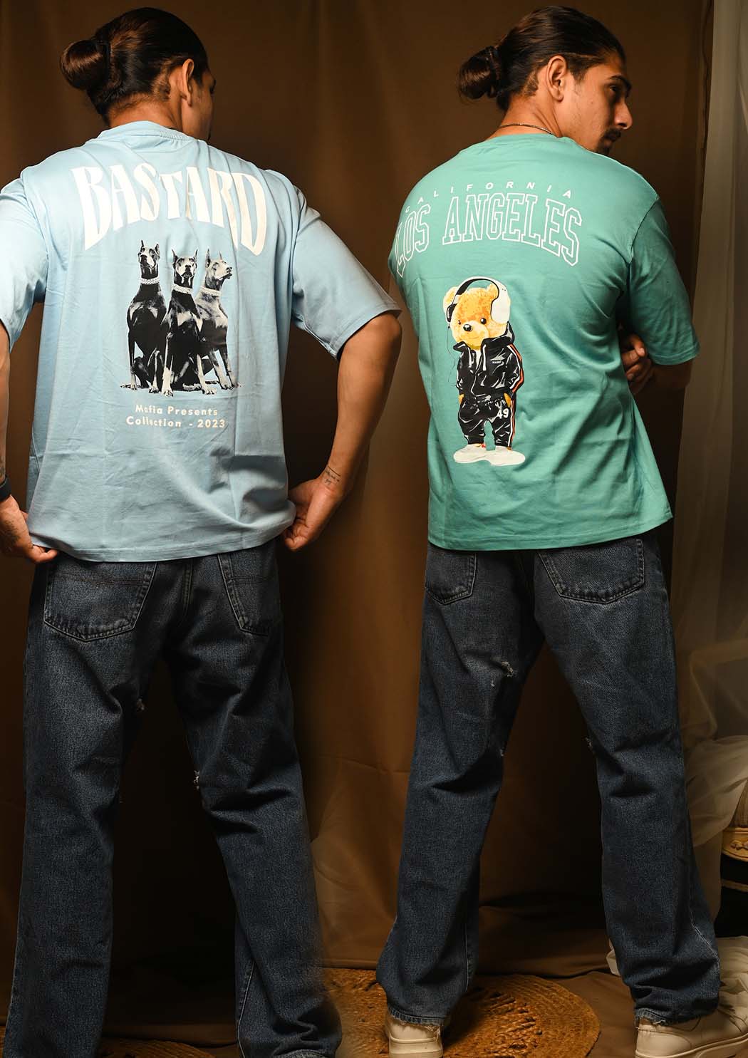 Bastard & Los Angeles Drop Shoulder T-shirt Combo