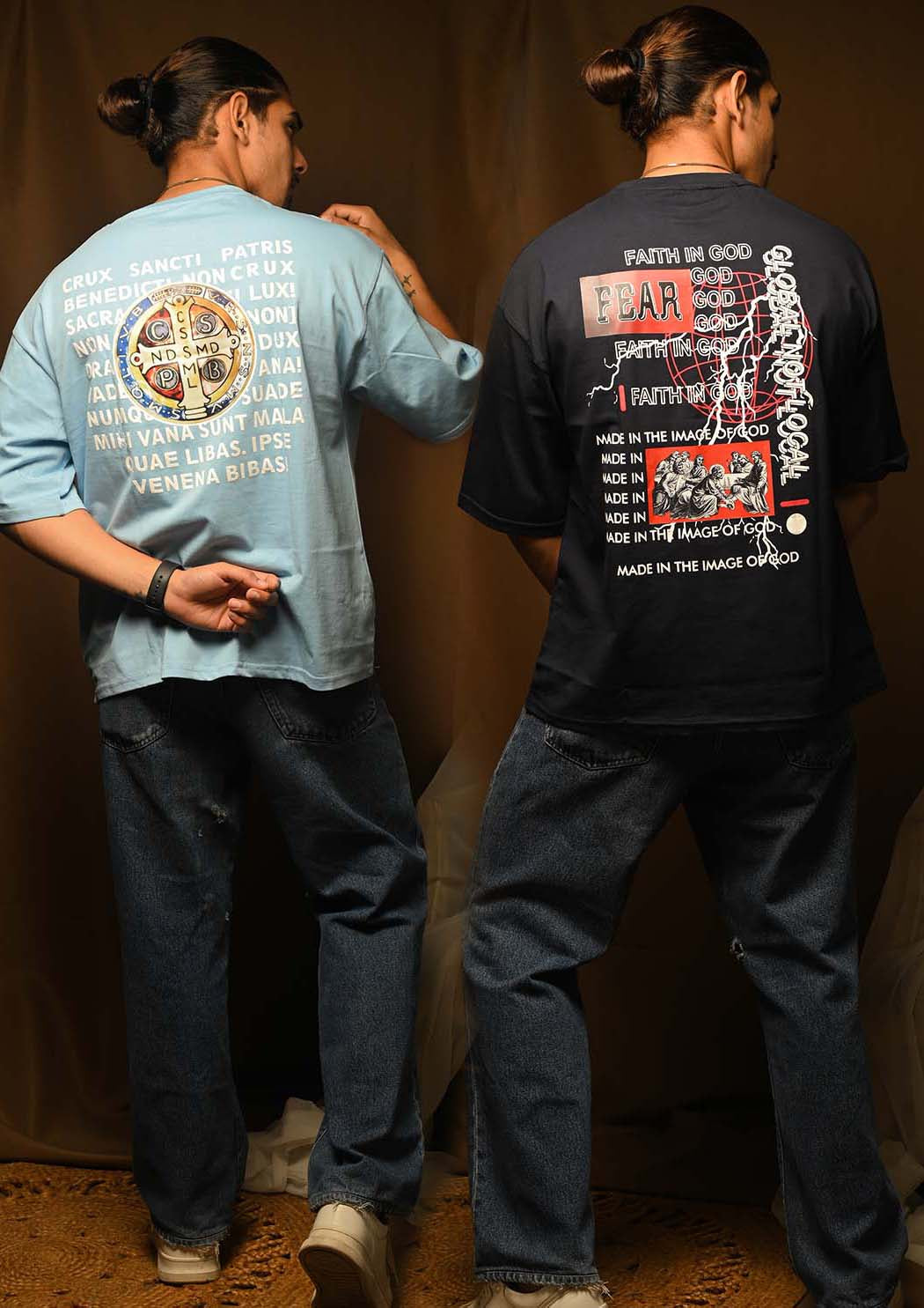 Fear & NDSMD DROP SHOULDER T-SHIRT COMBO