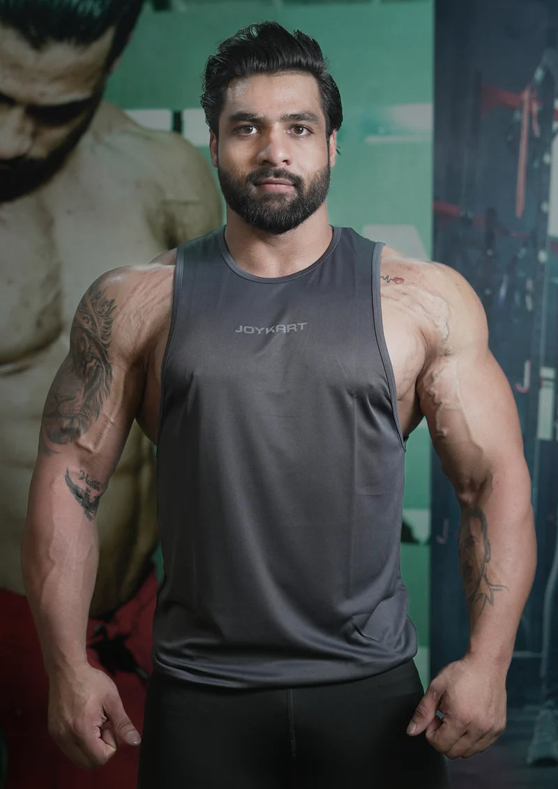 Men Classic dark grey Tank Vest