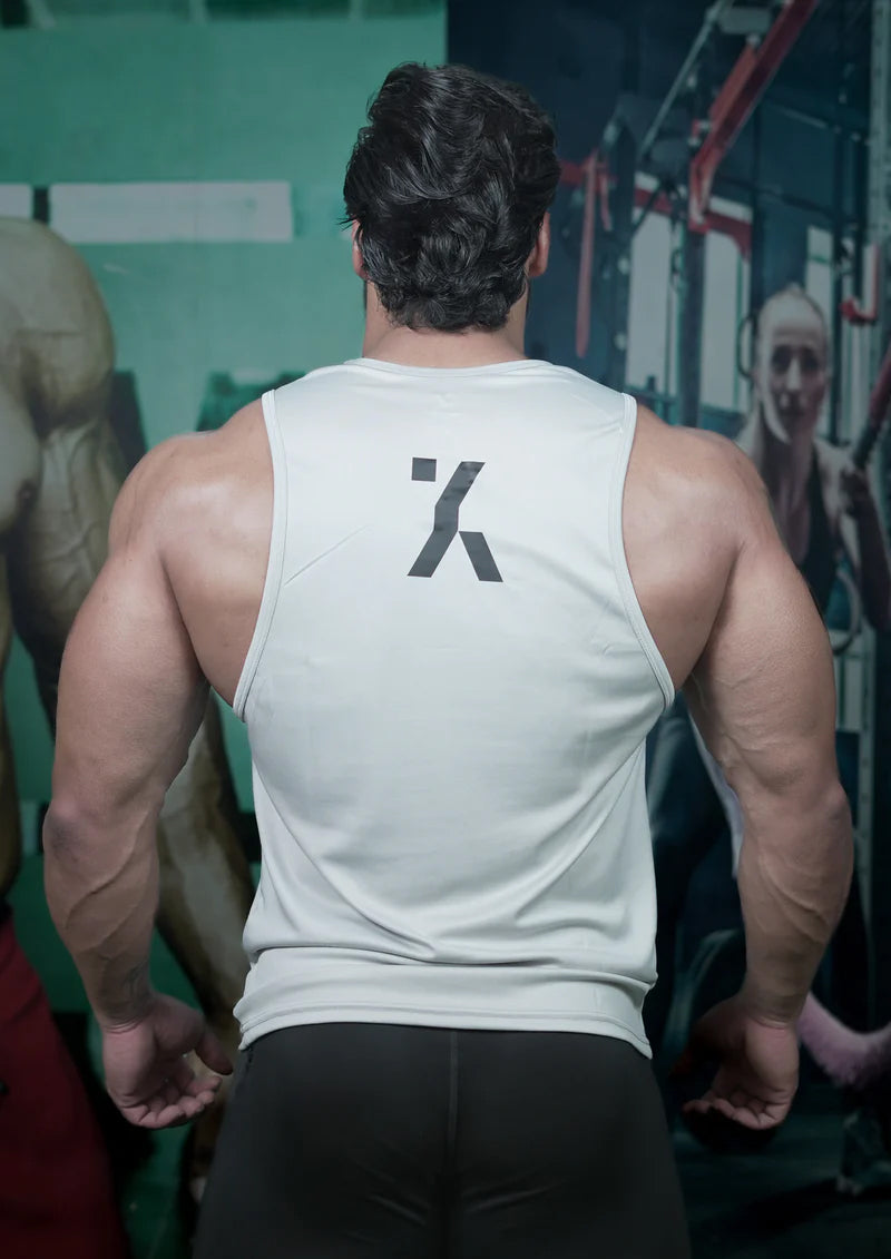 Men Classic Light Grey Tank Vest