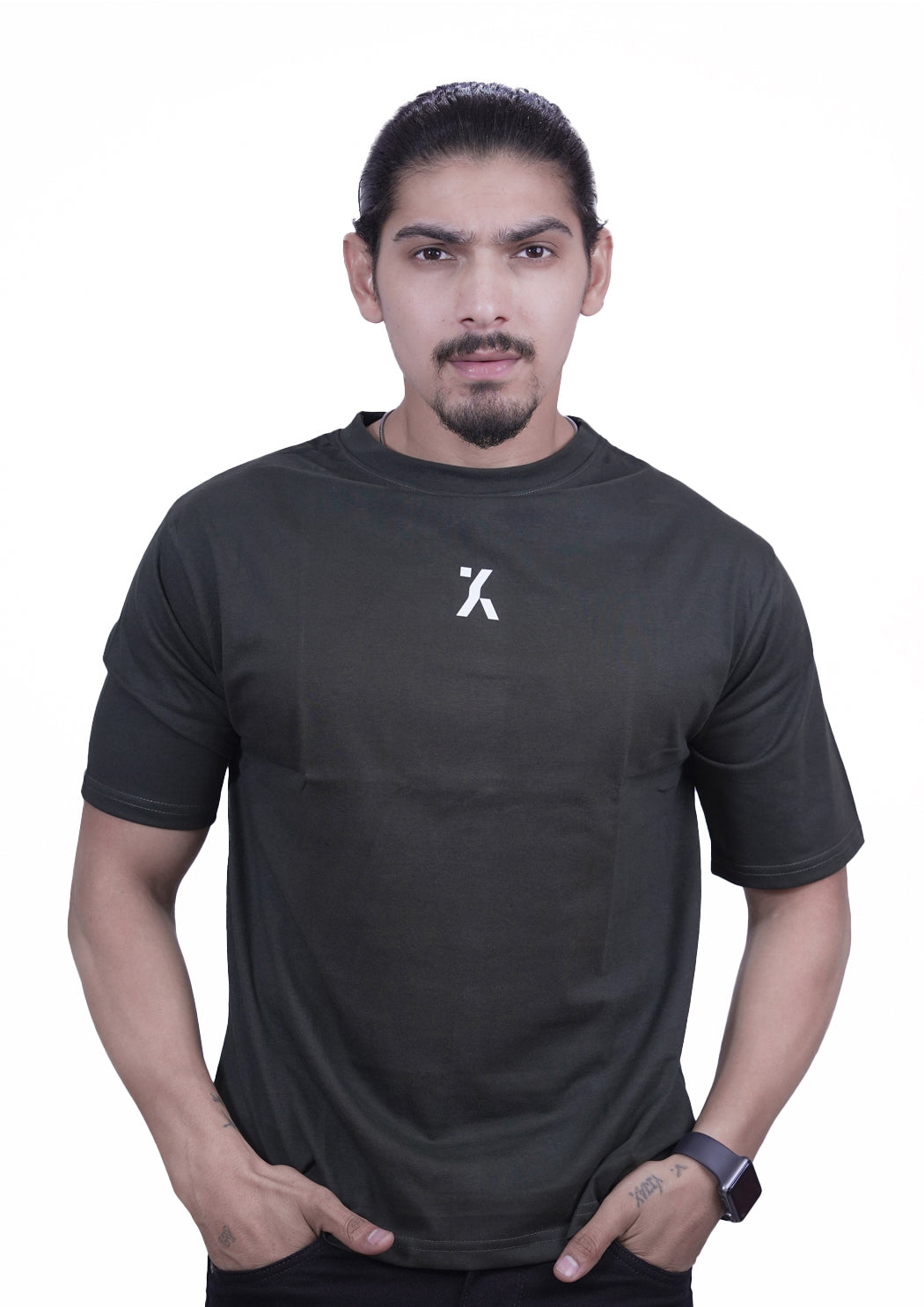Men's Gangster Printed Drop Shoulder T-shirt
