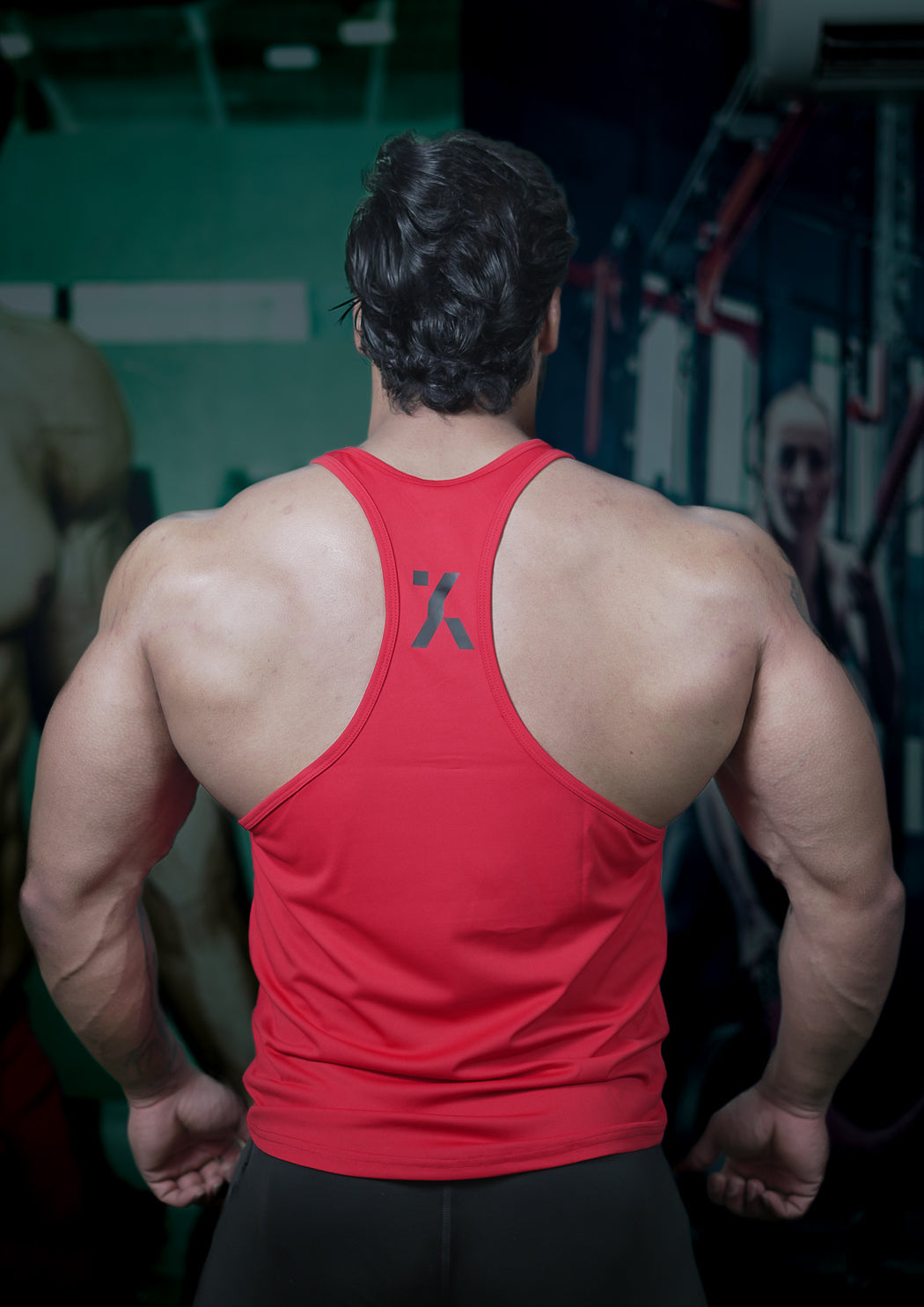 Men's Red Premium Stringer Vest